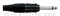 DAP Klinkenstecker 6.3mm Mono schwarz/schwarz