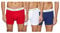 Calvin Klein Trunk 3pk 0000u2662g Homme Caleçon, Multicolore (White/Red Ginger/Pyro Blue), S