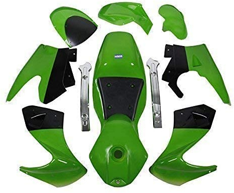 HMParts Pocket Bike Verkleidung Set komplett (grün/schwarz)