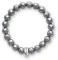 Thomas Sabo Damen-Armband Charm Club 925 Silber Hämatit 18.5 cm - X0187-064-11-XL