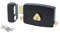 Bricard 1844 Serrure en applique horizontale tirage 2 entrées Cylindre 5 Goupilles Gauche, Noir