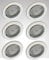 Trango 6er Pack LED Einbaustrahler 6729-068MO Einbauleuchte, Deckenlampe in Chrom Rund incl. 6x LED Modul nur 30mm Einbautiefe Deckenleuchte, Einbauspots Deckenpampe