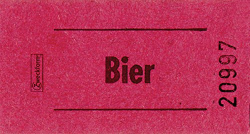 Avery Zweckform Biermarke rot, fortlaufend nummeriert, 57 x 30 mm, 1000 Bons