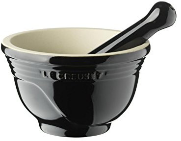 LE CREUSET 91003400140000 Mortar, Cast Iron, Black