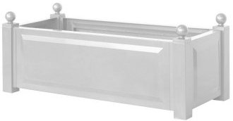 KHW 11220 Pflanzkasten rechteckig, 100 x 43 x 40 cm, weiß