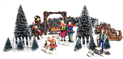 VBS 12tlg. Miniatur-Deko Set Winter Weihnachten