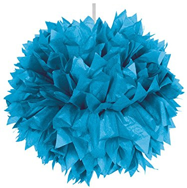 Folat NEU Pompom, Papier, blau, 30 cm, 1 STK.