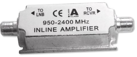 Wentronic 4 Stück Inline-Verstärker zur Verstärkung des Sat-Signals
