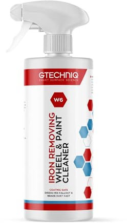 Gtechniq W6 Iron and General Fallout Remover for Cars, Brake Dust Degreaser and Cleaner for Wheels, Rims and Paintwork, Safe on Coatings, 250ml