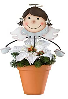 Blumenstecker  Rentier  Blumenfreunde; Metall, (Engel)