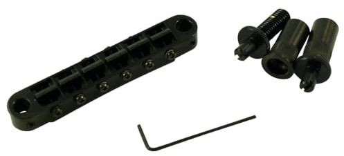 Tonepros Tuneomatic, metrisch black, gekerbt