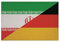 U24 Aufnäher Iran-Deutschland Fahne Flagge Aufbügler Patch 9 x 6 cm