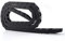 URBEST Black Plastic Flexible Nested Semi Closed Drag Chain Cable Wire Carrier 1 Meter for Electrical Machines (Small (7x7))