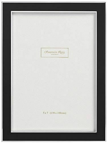 Addison Ross, Contemporary Photo Frame, 8x10, Black Enamel, 8 x 10 Inches