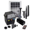 Innovative Solar Teichpumpe Solar Springbrunnen Solar Wasserspiel Solar-Teichpumpen-Set für den Gartenteich mit Akku Led-Beleuchtung Solarpanel im stabilen Alu-Rahmen