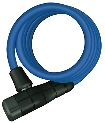 ABUS Spiralkabelschloss Primo 5510K/180 + SCMU-Halterung - Fahrradschloss aus 10 mm starkem, flexiblem Kabel - ABUS-Sicherheitslevel 3