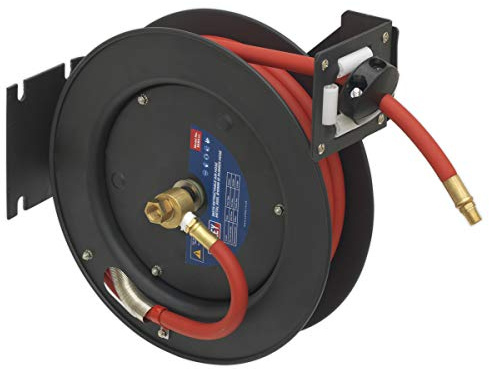 Sealey Sa84 Retractable Air Hose Steel Reel 8Mtr