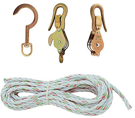 KLEIN TOOLS H1802-30S Block und Tackle mit Guarded Snap Hooks mit Swivel Hook by