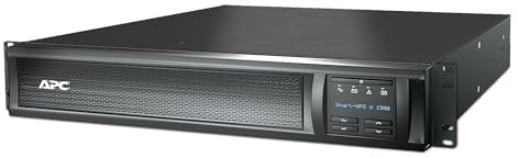 Schneider Electric SMX1500RMI2U Smart UPS X APC 1500VA LCD, Rack/Tower, 49 cm x 9 cm x 43.2 cm, Black