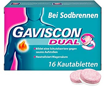 GAVISCON Dual Kautabletten bei Sodbrennen 16 St.