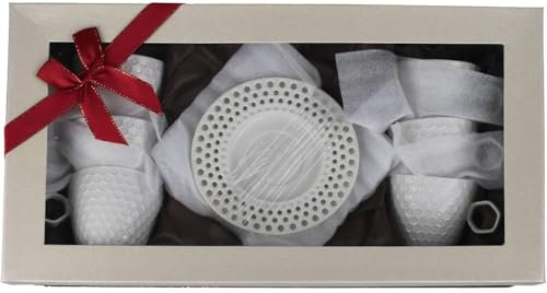 Edles Geschenkset Teetassen Kaffeetassen Set 12 Teilig (Kaffee 1 Gold) Tassen für 6 Personen aus Porzellan Espressotassen Mokka Kaffeeservice Mokkaservice Teeservice Tee Espresso Türkische Mokkatassen