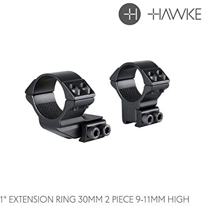 Hawke Extension 9-11 High Riflescope Ring Mount with 1 extension