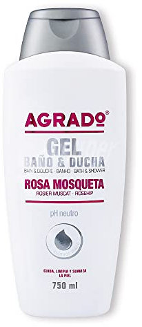 Agrad Gel de bain et douche Rose Mosquette 750 ml