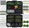 Dr.Fish 278pcs Carp Fishing Tackle Set in Box, Carp Fishing Accessories Include Hooks, Safety Clips and Swivels, Beads, Boilie Stops, Corn, Tube Green