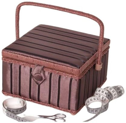 Locker Nähkorb quadratisch braun 07041-07