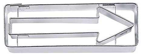 Städter Ausstechform Einbahnstraßenschild Edelstahl, Größe: 6,5cm, 200456