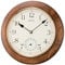 Seiko Wanduhr braun Holz (Eiche) Schleichende Sekunde QXA432B