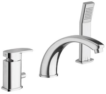 Dreiloch Wannenrandarmatur -BADARMATUR-SERIE LA TORRE STUDIO -italienisches Design-