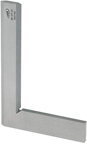 Helios Preisser Haarwinkel GG 00, gehärtet (DIN 875, rostfreier Stahl, Schenkellänge 150 x 100 mm) 0388 205