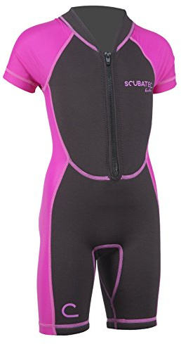 ScubaTec Neoprenanzug Kinder Shorty 2mm – Flexibler Wetsuit für Jungen & Mädchen | Perfekt für Surfen, Schnorcheln & Wassersport | Leicht, elastisch & schnell trocknend rot, 128-134 (S)