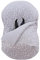 JYOKO KIDS Universal Winterfußsack für Babyschale Babyschale (Baumwolle, White Star)