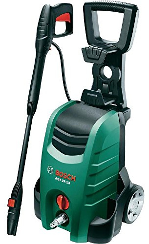 Idropulitrice AQT 37-13+ Bosch con pistola ad alta pressione, lancia, spazzola per patio, filtro per l’acqua, spazzolone, ugello, tubo flessibile da 6 m, cavo di alimentazione da 5 m, 1700 Watt