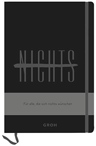 Notizbuch NICHTS schwarz: Für alle, die sich nichts gewünscht haben.