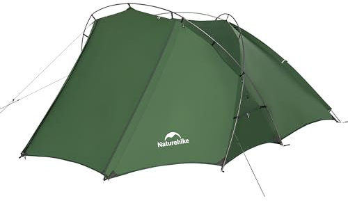 Naturehike Hillock6 Zelt 2 Personen Camping Zelt Wasserdicht Kuppelzelt, Einfach Aufzubauen für Outdoor, Trekking, Rucksackreisen