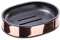 WENKO Seifenablage Detroit Kupfer - Seifenschale, Edelstahl rostfrei, 11.2 x 2.4 x 8.5 cm, Kupfer