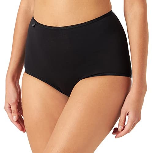 sloggi Women 24/7 Cotton Maxi C3P Slip, Black, 22