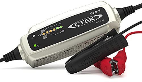 CTEK (56-865 US 0.8 12 Volt Fully Automatic 6 Step Battery Charger,Black