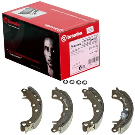 Brembo S61516 Bremsbacken, Anzahl 4 | Kompatibel mit: CITROËN AX, SAXO, PEUGEOT 106 I, 106 II