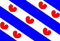 U24 Aufkleber Niederländisch Friesland Flagge Fahne 8 x 5 cm Autoaufkleber Sticker