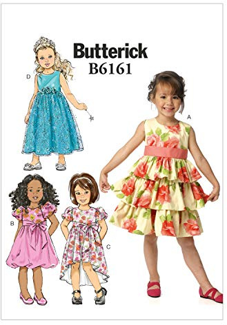 Butterick Patterns 6161 CL Size 6/7/8 Girl's Dress