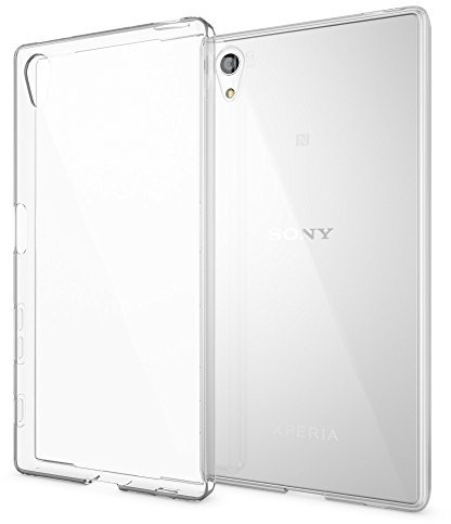 NALIA Case compatible with Sony Xperia Z5, Mobile Phone Back-Cover Ultra-Thin Silicone Soft Skin Protector, Shock-Proof Crystal Clear Gel Bumper, Flexible Slim-Fit Transparent Protective Backcase