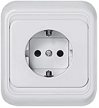 Simon 75452-60 toma de corriente Tipo F Blanco