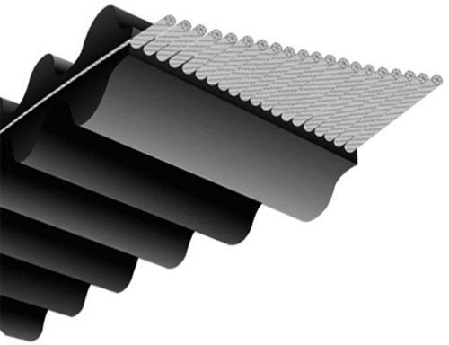 DS8M160020 : Courroie double crantage pour Tondeuses autoportées HUSQVARNA - JONSERED Modèle RB150 (15 ch ,102 cm ) - Courroie de coupe 1600RP- P5M20 - N° origine: 531005565