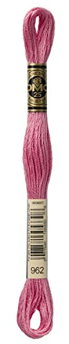 DMC 6-Strand Embroidery Cotton Floss, Medium Dusty Rose