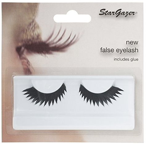 Stargazer Feather Eye Lashes style 52, synthetic lash pair includes glue.