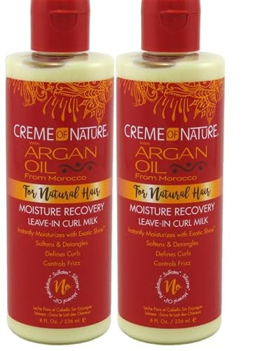 Creme Of Nature Argan Oil Argan Buttermilk Leave-In 8oz (2 Pack) by Creme of Nature